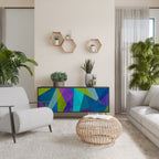 COLD SHOWCASE 3-Door Sideboard in Black Finish