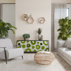 GREEN RHAPSODY Aparador de 3 Portas em Acabamento Preto