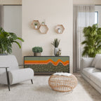 SIMPLE SOLUTIONS 3-Door Sideboard in Black Finish