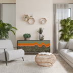 SIMPLE SOLUTIONS 3-Door Sideboard in Black Finish