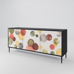 FLEETING HAPPINESS Aparador de 3 Portas em Acabamento Preto