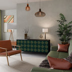 ROYAL MEDALLION 3-Door Sideboard in Black Finish