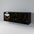 STELLAR CONSTELLATIONS 3-Door Sideboard in Black Finish