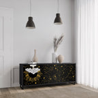 STELLAR CONSTELLATIONS 3-Door Sideboard in Black Finish