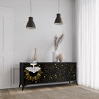 STELLAR CONSTELLATIONS 3-Door Sideboard in Black Finish