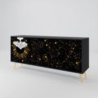 STELLAR CONSTELLATIONS 3-Door Sideboard in Black Finish