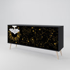 STELLAR CONSTELLATIONS 3-Door Sideboard in Black Finish