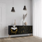 STELLAR CONSTELLATIONS 3-Door Sideboard in Black Finish