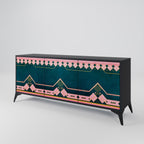 ROYAL COMPOSITION 3-Door Sideboard in Black Finish