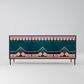 ROYAL COMPOSITION 3-Door Sideboard in Black Finish