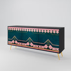 ROYAL COMPOSITION 3-Door Sideboard in Black Finish