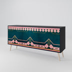 ROYAL COMPOSITION 3-Door Sideboard in Black Finish