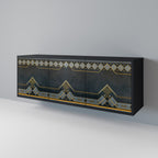 ROYAL ORDINARINESS 3-Door Sideboard in Black Finish