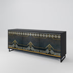 ROYAL ORDINARINESS 3-Door Sideboard in Black Finish