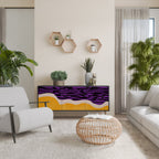 INDEPENDENT BORDER Aparador de 3 Portas em Acabamento Preto