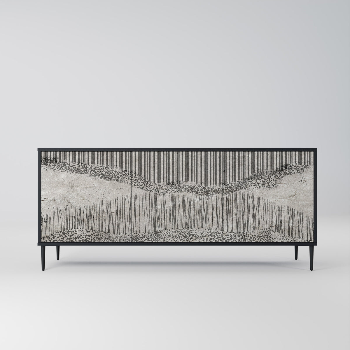 GRAIN LINES 3-Door Sideboard
