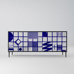 THE RIGHT PLACES 3-Door Sideboard in Black Finish