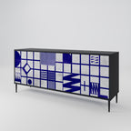 THE RIGHT PLACES 3-Door Sideboard in Black Finish