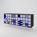 THE RIGHT PLACES 3-Door Sideboard in Black Finish