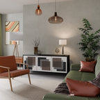 SHADOW SYNCHRONY 3-Door Sideboard in Black Finish