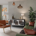 SHADOW SYNCHRONY 3-Door Sideboard in Black Finish