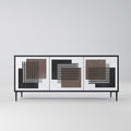 SHADOW SYNCHRONY 3-Door Sideboard in Black Finish