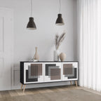 SHADOW SYNCHRONY 3-Door Sideboard in Black Finish