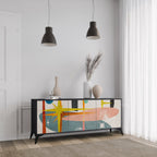 INTERSTELLAR VIBES 3-Door Sideboard in Black Finish