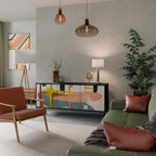 INTERSTELLAR VIBES 3-Door Sideboard in Black Finish