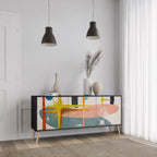 INTERSTELLAR VIBES 3-Door Sideboard in Black Finish