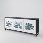 WONDERLAND VEGETATION 3-Door Sideboard in Black Finish