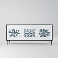 WONDERLAND VEGETATION 3-Door Sideboard in Black Finish