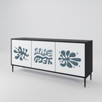 WONDERLAND VEGETATION 3-Door Sideboard in Black Finish