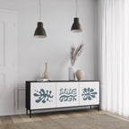 WONDERLAND VEGETATION 3-Door Sideboard in Black Finish
