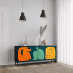 TOGETHER BUT SEPARATELY 3-Door Sideboard in Black Finish