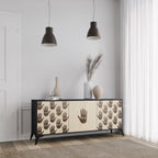 SEE MORE 3-Door Sideboard in Black Finish