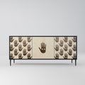 SEE MORE 3-Door Sideboard in Black Finish