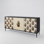 SEE MORE 3-Door Sideboard in Black Finish