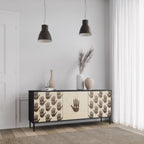SEE MORE 3-Door Sideboard in Black Finish