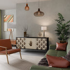 SEE MORE 3-Door Sideboard in Black Finish