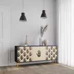 SEE MORE 3-Door Sideboard in Black Finish