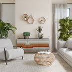 PECULIAR TRAIL 3-Door Sideboard in Black Finish