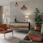 PECULIAR TRAIL 3-Door Sideboard in Black Finish