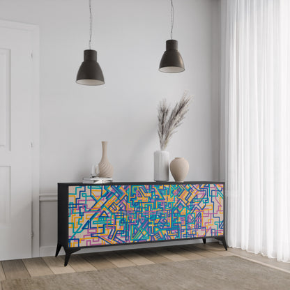 MEMORIES MAP 3-Door Sideboard