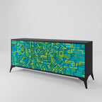 NOSTALGIC MEMORIES 3-Door Sideboard in Black Finish