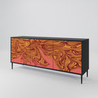 FLOATING THOUGHTS 3-Door Sideboard in Black Finish