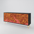 FLOATING THOUGHTS 3-Door Sideboard in Black Finish