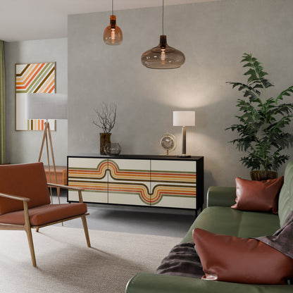 EXCEPTIONAL STREAM Aparador de 3 Portas