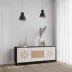 DAILY HARMONY 3-Door Sideboard in Black Finish