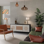 DAILY HARMONY 3-Door Sideboard in Black Finish